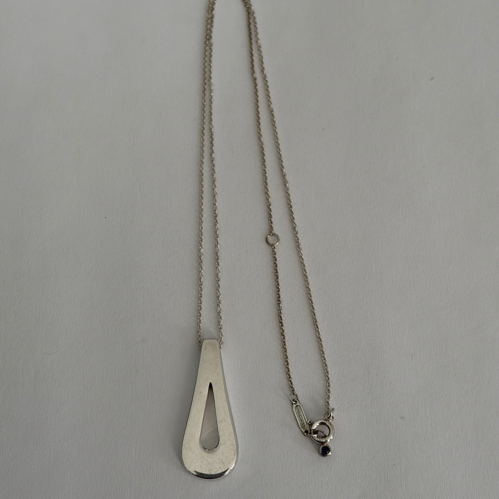Tiffany & Co. Silver Teardrop Necklace